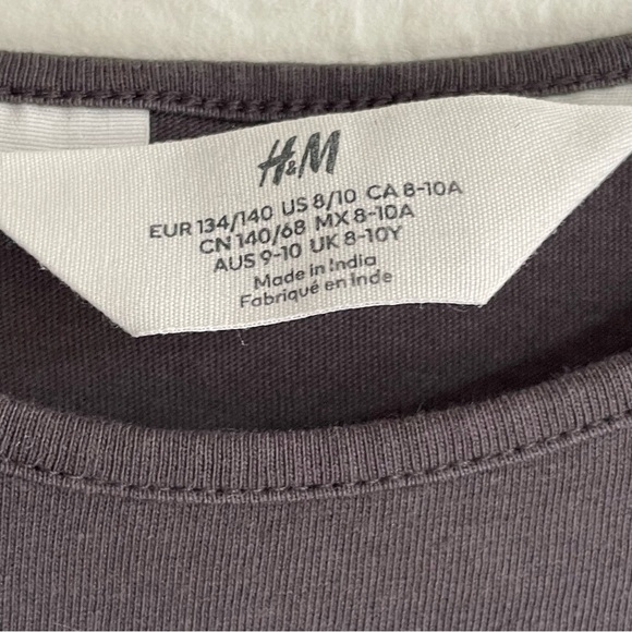 H&M Patterned Jersey Dress Sleeveless Paris Print Girls US Size 8/10 - Picture 8 of 8